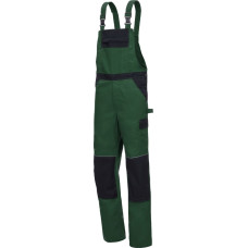 Nitras MOTION TEX LIGHT, bib pants, green / black, OEKO-TEX