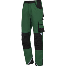 Nitras MOTION TEX PLUS, work trousers, long, green / black, OEKO-TEX