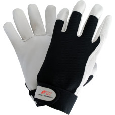 Nitras DEXTER WINTER, mechanic gloves, grey / black, EN 388, EN 511
