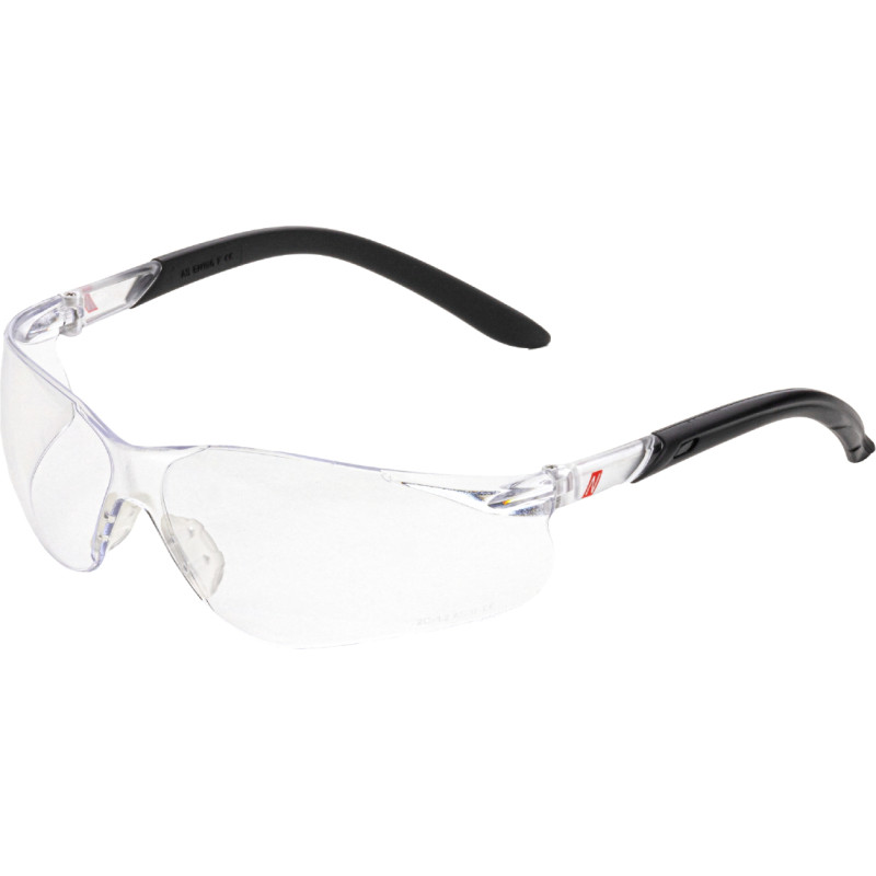 Nitras VISION PROTECT, safety glasses, black / transparent,  EN 166