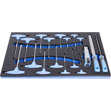 Unior Set of screwdrivers with T handle in SOS tool tray