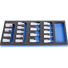 Unior Set of screwdriver socket wrenches TX profile in SOS tool tray