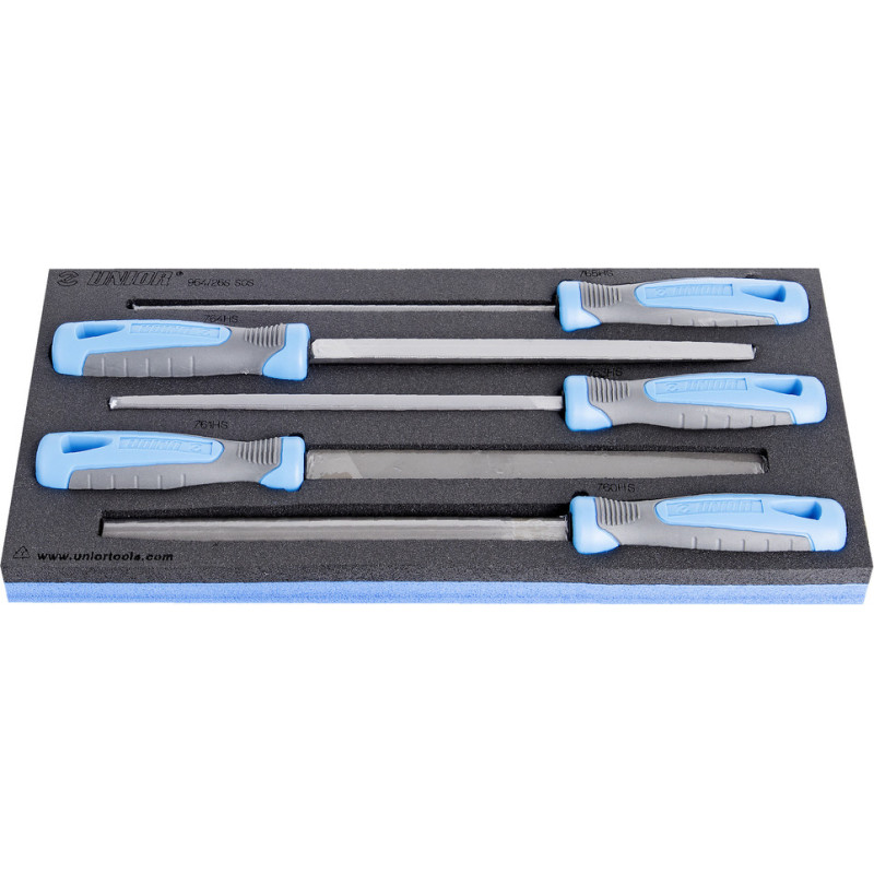 Unior Set of smooth files in SOS tool tray