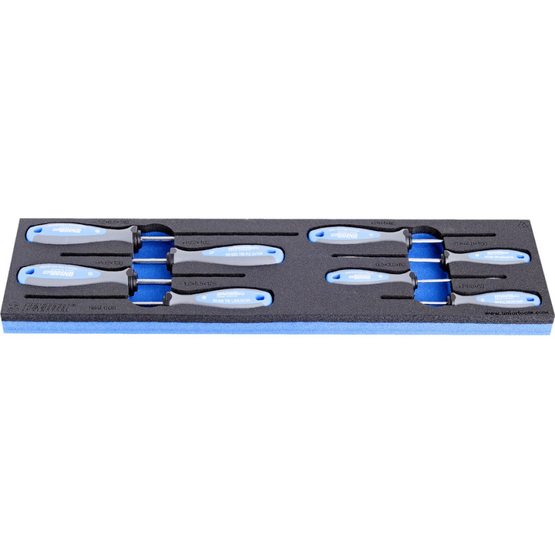 Unior Set of TBI screwdrivers in SOS tool tray