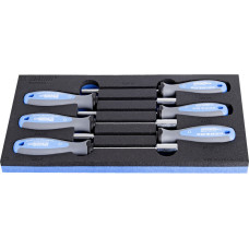 Unior Set of socket wrenches with TBI handle in SOS tool tray