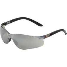 Nitras VISION PROTECT, safety glasses, frame black / black, silver mirrored, EN 166