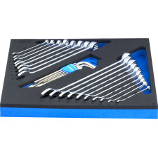 Unior Set of combination and hexagon wrenches, long in SOS tool tray