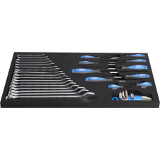 Unior Set of wrenches and screwdrivers in SOS tool tray