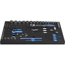 Unior Set of socket wrenches in SOS tool tray