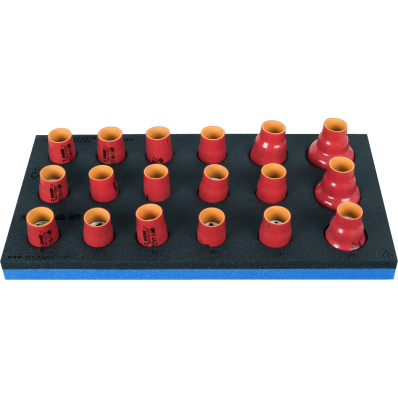 Unior Set of insulated socket wrenches 1/2